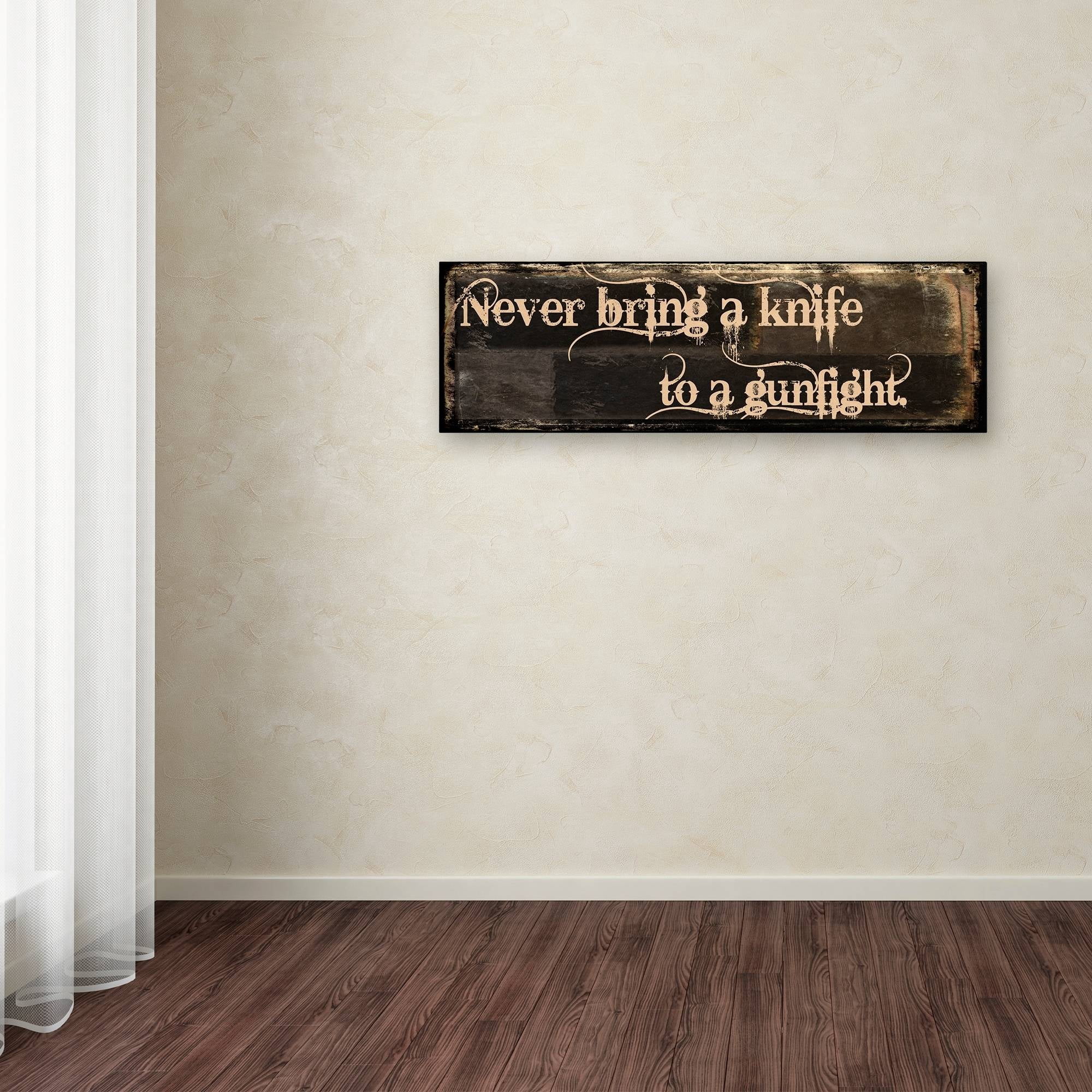 Trademark Fine Art "Gunfight" Canvas Art by Color Bakery