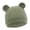 D, variant on Classical Bear Ear Infant Hat Waffles Weave Fabric Stretchy Head Cover Stretchable Caps for 0 to 2 Year Baby