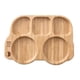 thumbnail image 1 of Car Shape Baby Feeding Set Dinnerware Plate Newborn Bamboo Dishes Items Tableware for Stuff Accessory Kids Food Storage, 1 of 5