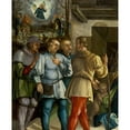 thumbnail image 2 of Melchior Feselen 20x24 Gold Ornate Framed and Double Matted Museum Art Print Titled - The Annunciation and the Adoration of the Shepherds (1531), 2 of 4