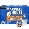 Start Your Day Right with Maxwell House Breakfast Blend Light Roast K-Cup Coffee Pods - 84 Ct Box.