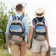 thumbnail image 4 of Disketp Lighthouse print Canvas Backpack Lightweight Travel Daypack Student Rucksack Laptop Backpack-Medium, 4 of 5