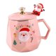 thumbnail image 3 of Taza de café navideña, taza de cerámica para café, leche, taza para beber, vajilla ligera rosa, 3 of 9