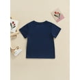 thumbnail image 3 of Listenwind Toddlers Summer Casual Cotton T-shirt Boys Girls Creative Letter Printing Short Sleeve Round Collar Tops, 3 of 7