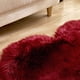 thumbnail image 5 of Moyic Alfombra de 40x50cm, felpudo en forma de corazón, antideslizante, para comedor, hogar, felpa, alfombrilla para el hogar, alfombrilla para sala Decoración del hogar Vino rojo Moyic JJ18454-08, 5 of 5