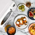 thumbnail image 7 of Nostalgia 0.7 cu ft Retro Microwave Oven, 700W Countertop Microwave Oven with 8 Auto Cook Programs, White, 7 of 7