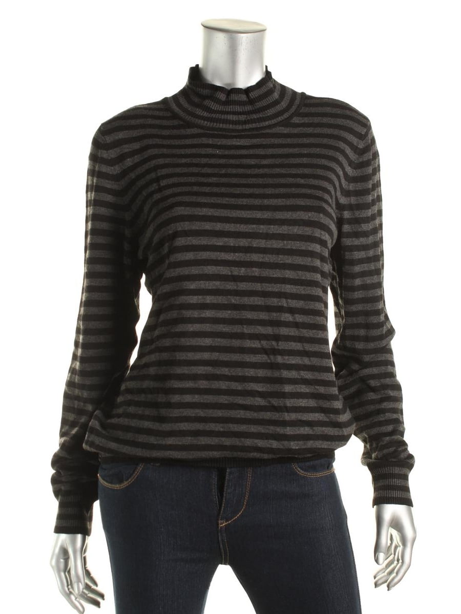 Adidas - Calvin Klein Womens Striped Mock Turtleneck Sweater - Walmart ...
