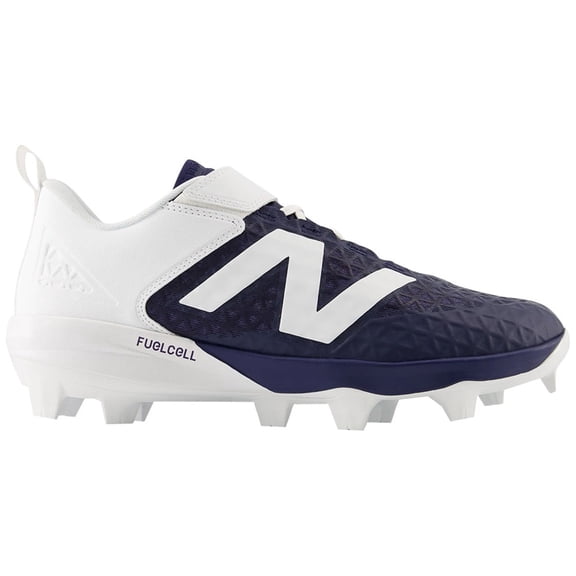 New Balance Mens 4040V8 Low TPU Molded Baseball Cleats Navy/White 13