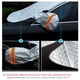 thumbnail image 4 of RO Tira reflectante naranja para coche, cubierta anticongelante para parabrisas delantero, parasol, parachoques delantero, tamaño de despliegue: 243 * 105 cm Naranja 1 pieza, 4 of 5