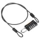 thumbnail image 1 of Candado de combinación de 4 dígitos Uxcell con cable de seguridad 1 Set candado exterior cadena negro 1.6 pies, 1 of 7