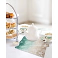 thumbnail image 4 of Green Ombre Coastal Kitchen Dish Towels for Drying Dishes Set of 4, Sea Nautical Summer Beach Starfish Coral Waffle Weave Microfiber Hand Tea Bathroom Towels Quick Dry & Absorbent Towel 12x12, 4 of 7