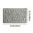 thumbnail image 2 of sruoe Bath Rugs, Bath Mats for Bathroom Floor, Bathroom Rugs, Non Slip WaterAbsorbent Stain Resistant Bath Mats, Polyester Mat, Bathroom Door Mat Household Use, Gray, 2 of 5