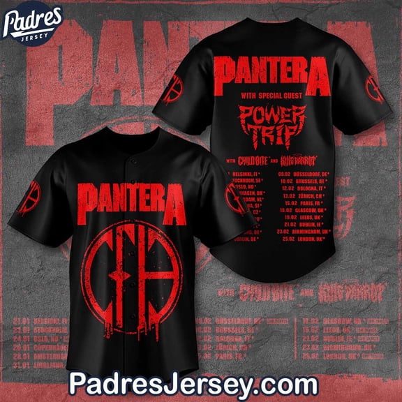 Pantera Band Baseball Jersey Outfit