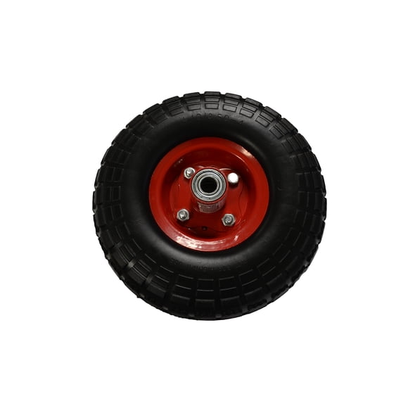 10" Flat Free Hand Truck Tire and Wheel with 5/8" Center Shaft Hole