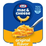 Kraft Original Mac N Cheese Macaroni and Cheese Cups Easy Microwavable Big Bowl Dinner, 3.5 oz Tray