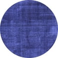 thumbnail image 1 of Ahgly Company Indoor Round Persian Blue Bohemian Area Rugs, 5' Round, 1 of 4