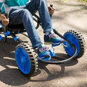 YBIKE Explorer Pedal Car, Three Wheel Go-Kart, Up to 155 lbs, Ages 5 & up - Blue