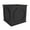 Black, variant on LeisureMod Sprout Series Cubic Fiber Stone Planter in White 8 Cube