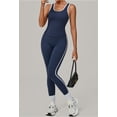 thumbnail image 2 of SKQIT Womens Workout Set Two Piece Racerback Color Block Sports Bra Matching High Waist Leggings Gym Work Pilates Outfits, 2 of 7