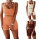 thumbnail image 3 of Sonducket Conjunto de 2 unidades para correr, trotar, Fitness, chaleco para mujer, pantalones cortos, Tops cortos transpirables para viajar, Kit Uniforme atlético Rosado XL, 3 of 6