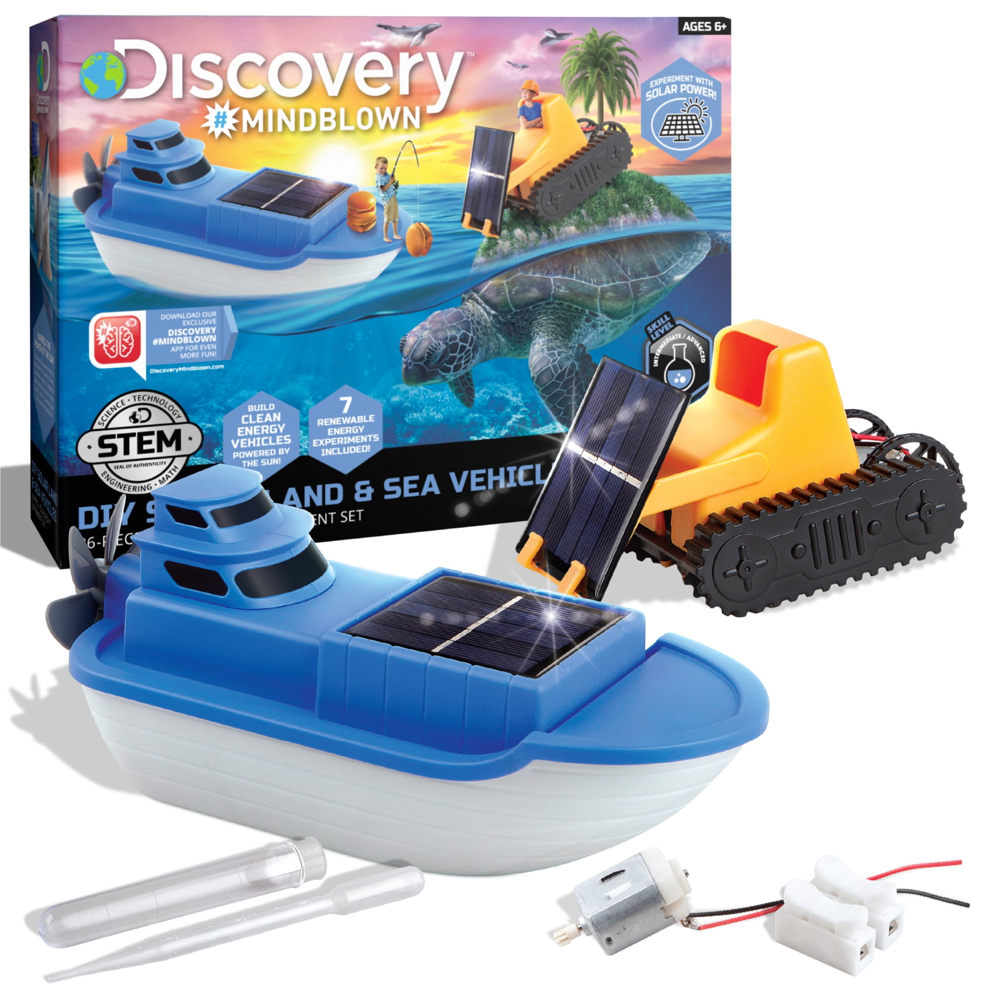 NEW 6 IN 1 SOLAR POWERED KIT SCIENCE FUN KIDS CHILDREN GAMES CAR BOAT DRONE HOME 