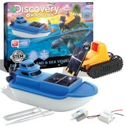 Discovery #Mindblown DIY Solar Land and Sea Vehicles, 26 pcs You-Build-It Experiment Set for Kids Ages 6+