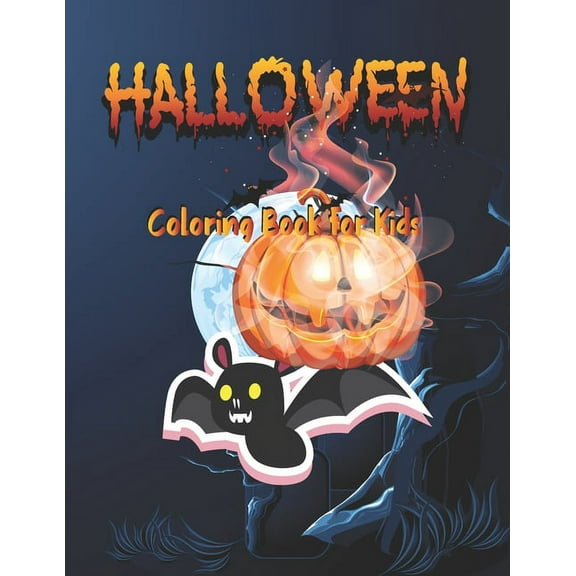 Halloween Coloring Book for kids: Little Halloween Coloring Book for kids 50 cute design best size 8.5 x 11 (Paperback)