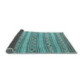 thumbnail image 2 of Ahgly Company Indoor Round Southwestern Light Blue Country Area Rugs, 7' Round, 2 of 4