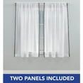 thumbnail image 2 of SoHome Sheer Tassel Trimmed Linen Curtain Panels with Rod Pocket&nbsp;- Great for Kids Play Room and Bedroom - Set of 2, 63 Length, Dark Gray, 2 of 5