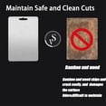 thumbnail image 2 of Stainless Steel Double Sided Chopping Board, Pure Titanium Cutting Boards, Double-Sided Kitchen Chopping Board Easy to Clean Durable, Dishwasher Safe, 2 of 7