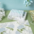 thumbnail image 3 of AUR Floral Wrapping Paper, Blue Hydrangea Flowers & Gingham Check, 4 Different Design for Wedding, Bridal Shower, Mother's Day, Birthday, 12 Folded Sheets, 27.5 x 19.6 inches Per Sheet, 3 of 9