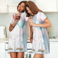 thumbnail image 4 of Bingfone Cute Elephant Nightgowns for Women Sleep Shirts Short Sleeve Nightshirt Pullover Nightdress Soft Sleepwear, 4 of 6
