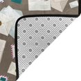 thumbnail image 4 of envelope Pattern travel Shaggy Area Rug, Rugs for Living Room Bedroom Non Slip Door Mat Indoor Carpet Machine Washable Nursery Home Decor Floor Mats for Entryway 60x39in-#, 4 of 5