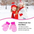 thumbnail image 4 of Manoplas Minnieouse para niños, calentador de manos, guantes de color sólido, rosa, 4 of 6