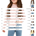 thumbnail image 4 of Girl Mock Neck Long Sleeve T Shirt Soft Basic Pullover Top Print Sweatshirt, 4 of 5
