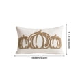 thumbnail image 3 of Btomtd Throw Pillow Covers 12 x 20 Inch, Tufted Embroidered Pumpkin Thanksgiving Fall Cushion Cases, Pillow Covers for Sofa Couch Bedroom, Khaki, 3 of 6
