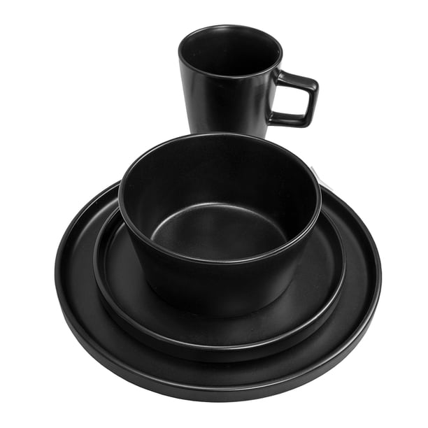 Vajilla SIGRID - Set Individual Cerámica Negro Mate