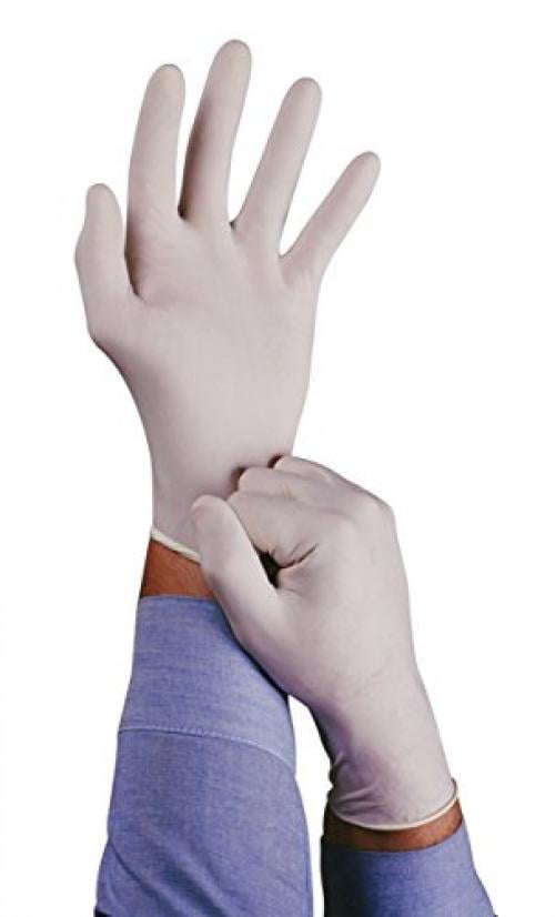 Ansell Conform 69210 Latex Glove, Powdered, Disposable, Rolled Beaded