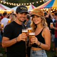thumbnail image 4 of Washable Whiskey Embroidered Adjustable Baseball Cap Adult Outdoor Camping Hat, 4 of 4
