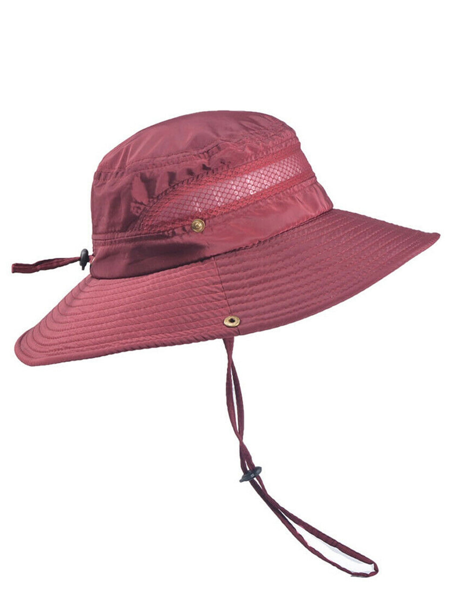 New Summer Mens Sun Hat Bucket Fishing Hiking Cap Wide Brim Uv