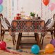 thumbnail image 4 of CaiYueKe Bohemian Table Runner Polyester Decorative Tassel Ethnic Print Table Cover Dining Room Living Room Party Decor Kitchen Home Decorations Gift, 4 of 7