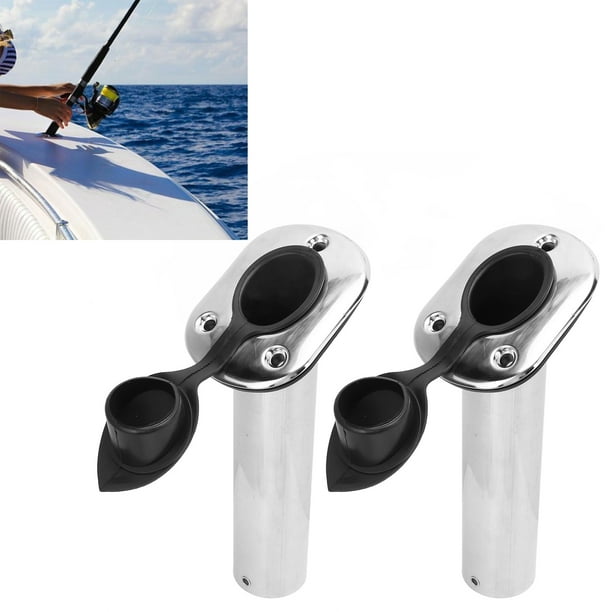 Fishing Pole Support, Rustproof 2pcs 316 Stainless Steel Boats Fishing Rod  Holder Flush Mount For Yacht 