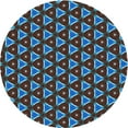 thumbnail image 1 of Ahgly Company Indoor Round Patterned Blue Ivy Blue Area Rugs, 4' Round, 1 of 6