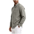 thumbnail image 4 of Gamivast Button Down Shirts for Men Long Sleeve Casual Dress Shirts with Chest Pocket Classic Fit Collared Tops Lightweight Comfortable Office Work Business Everyday, 4 of 6