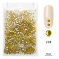 thumbnail image 1 of 1440Pcs/Bag Fashion Colorful Glass Nail Art Rhinestone Manicure Decoration(Lemon Yellow), 1 of 1