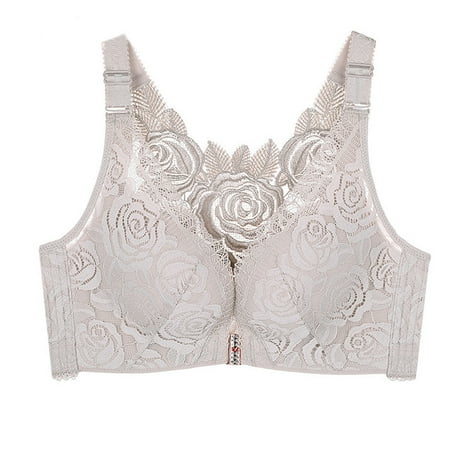 Plus Size Everyday Bras for Women Push Up Anti Sagging Bralettes Plus Size Lifting Lace Bra Sports Bra Plunge Unlined Bra Lift Everyday Bras