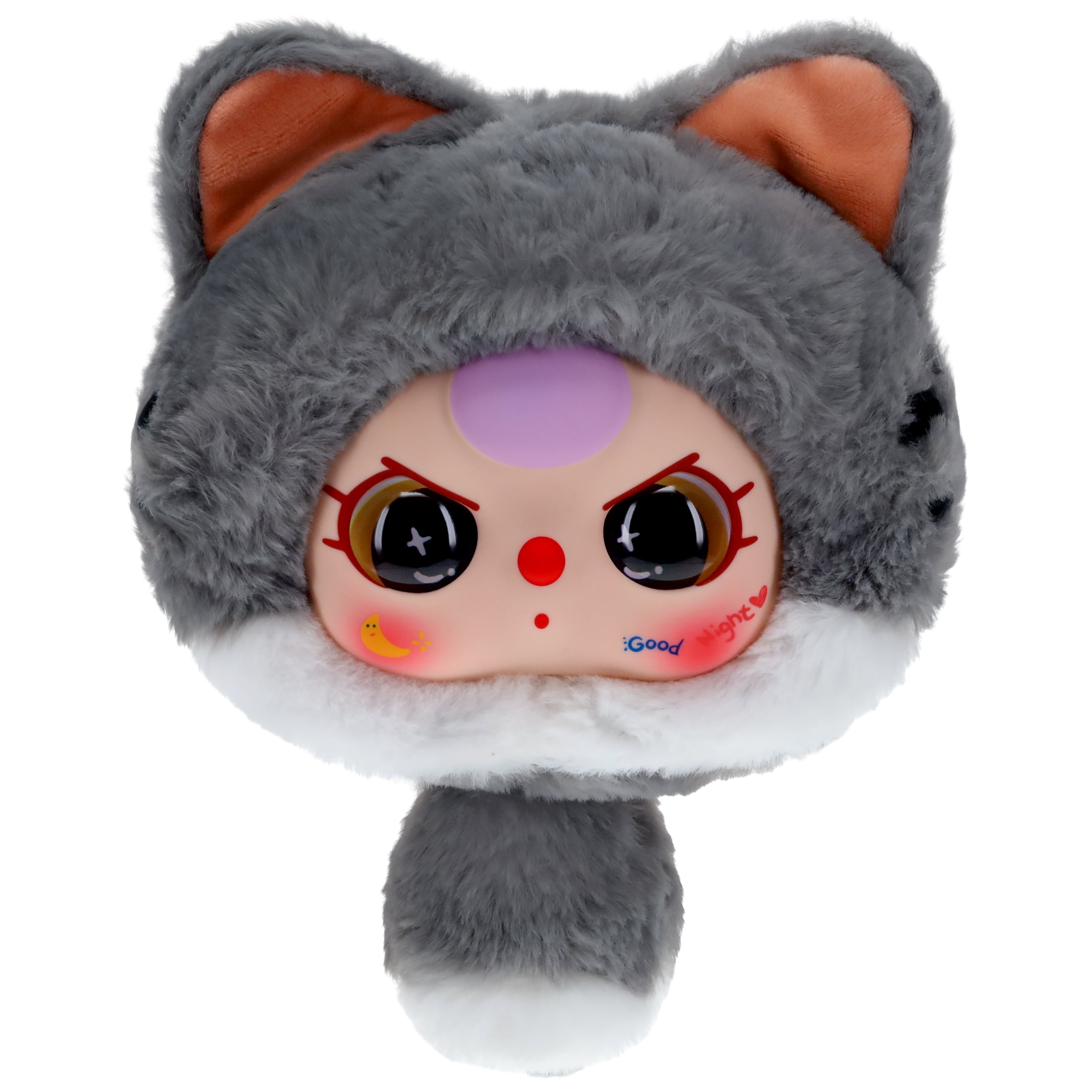 Baby Three Collectible Mystery Plush - Blind Box Surprise Toy - Fortune Cat - Zipper Bag Plush Collection - Includes 1 Random Character
