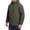 03-Olive Green, variant on Iceglad Men's Windbreaker, Cotton Jacket, Zip-Up Jacket, Sports Windbreaker, With Pockets, Durable Style