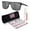 Matte Black Ink Frame | Prizm Black Polarized Lens, variant on OO9100 Leffingwell Rectangle Shaped Non-Polarized Sunglasses for Men - Includes Official Eyewear Kit - Black Ink Frame with Prizm Grey Lens