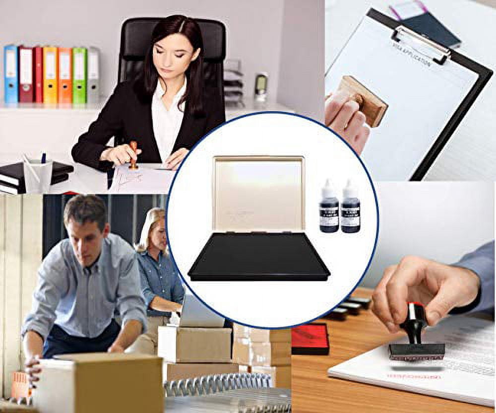Infusion 7" x 8" Extra Large Industrial Stamp Ink Pad, Your Go to Large Stamp Ink Pad for Bright Color, Even Coverage and Durability, Purple Stamp Pad